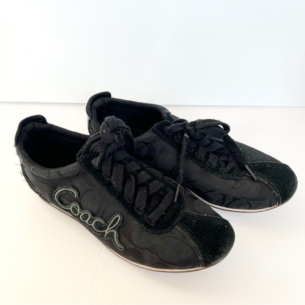 Coach Black Lace Up Sneaker “Devin”